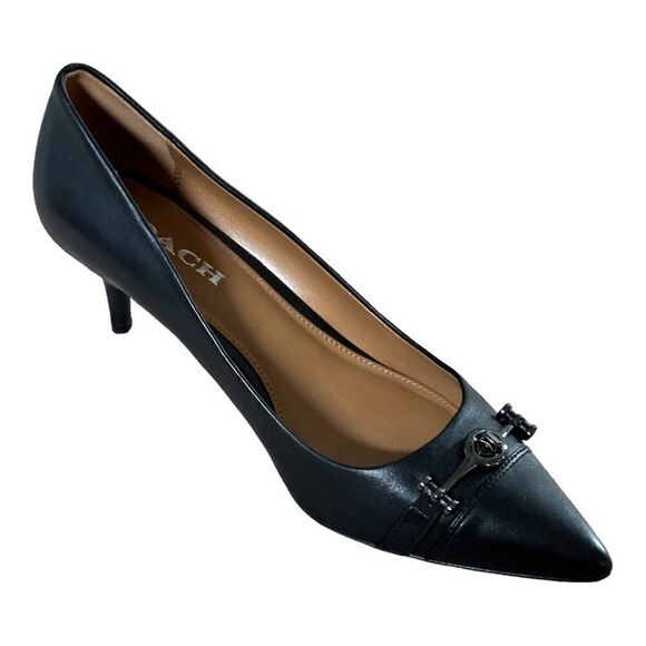 COACH Women’s Lauri Pointed-Toe Pumps in the Size 9M in Black Color - Picture 3 of 10